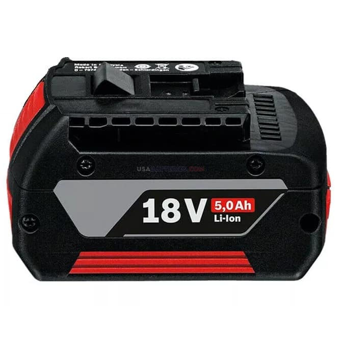 Single Bosch 18V battery 5.0Ah Lithium-Ion battery usabatteries-com